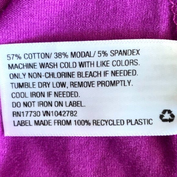 NWT Ava & Viv Relaxed Slouchy Short Sleeve Tee Plus Sz 3X Purple #92D - Picture 7 of 7